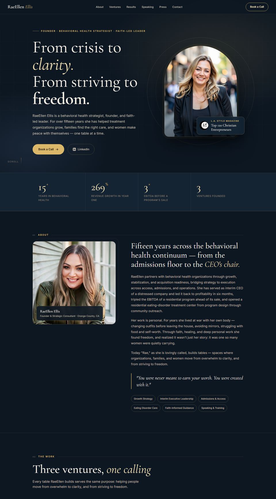 raeellenellis.com — full page